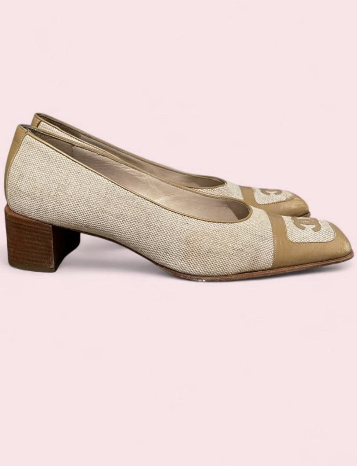 Chanel Ballet Cap Toe Shoes (RARE-Vintage)