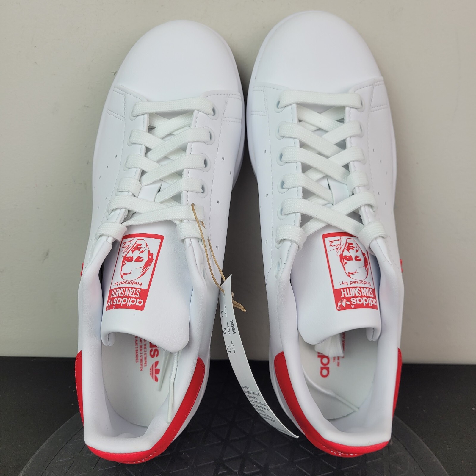 Adidas Originals Stan Smith White Red Athletic Shoes IE0460 Women’s Sz 9