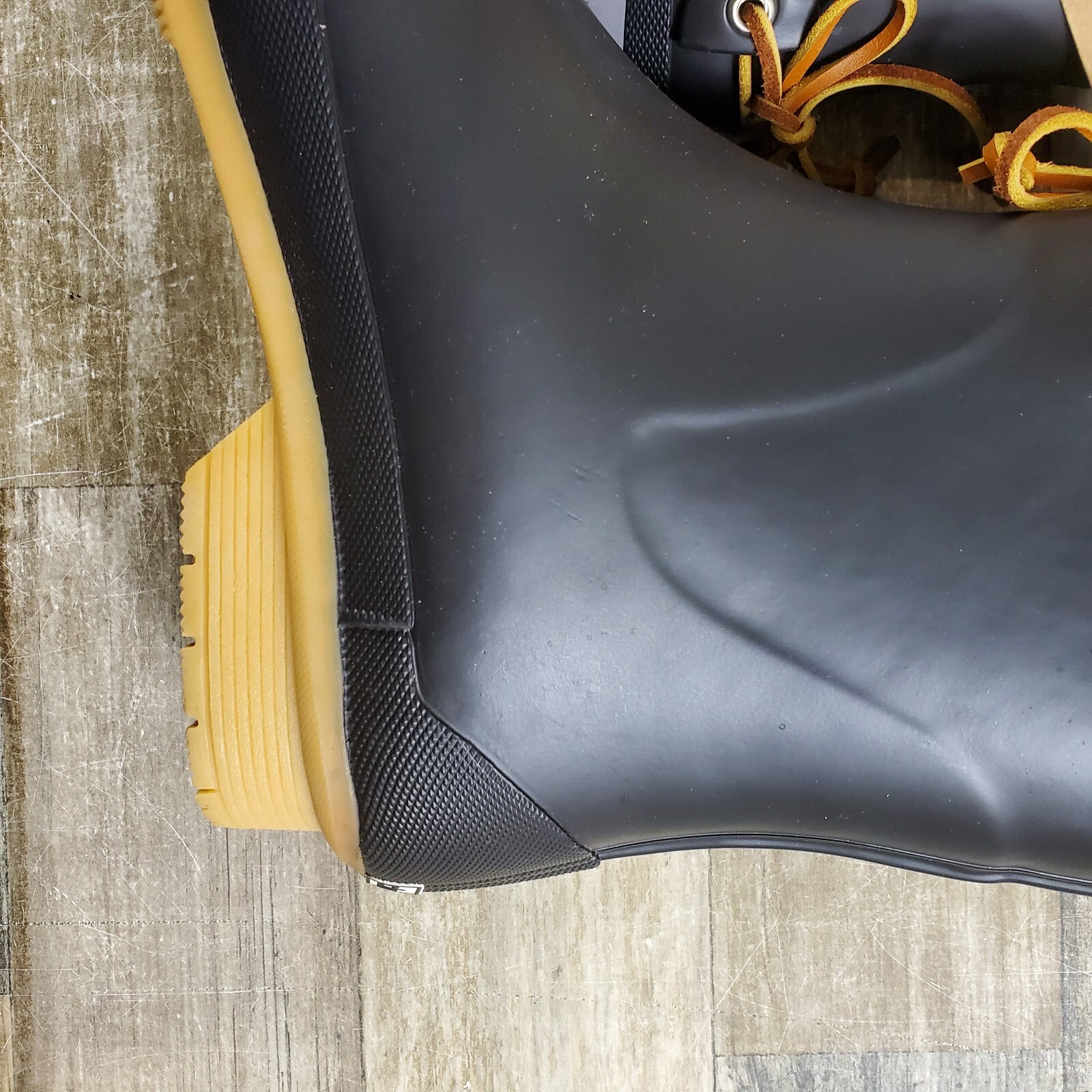 Chooka Womens Classic Boots Sz 11 Black Slip On Rainboots Mid Tie