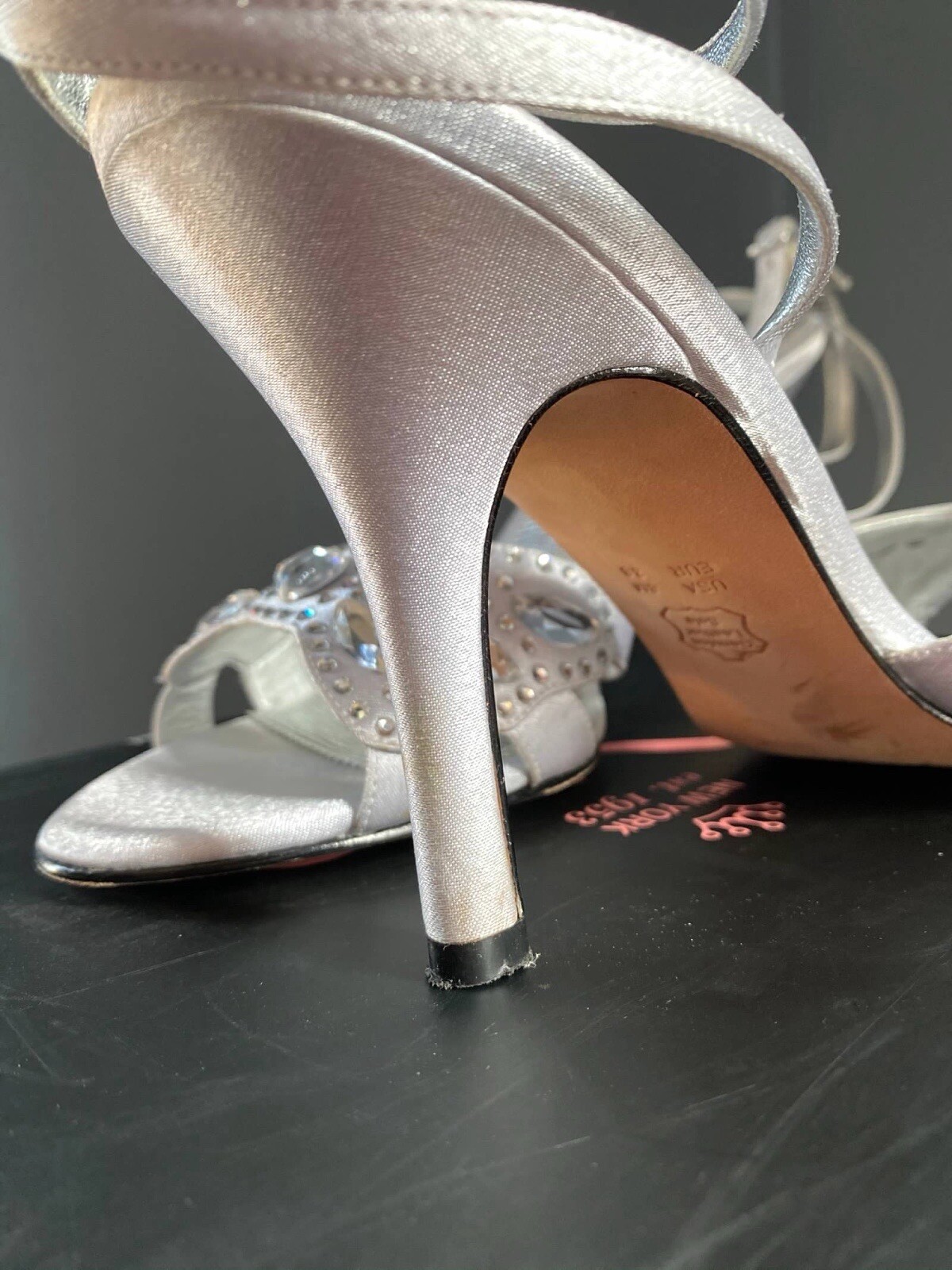 Nina Strappy Open Toe Heel Virtue Silver Jewels Royal 8M Wedding Birthday