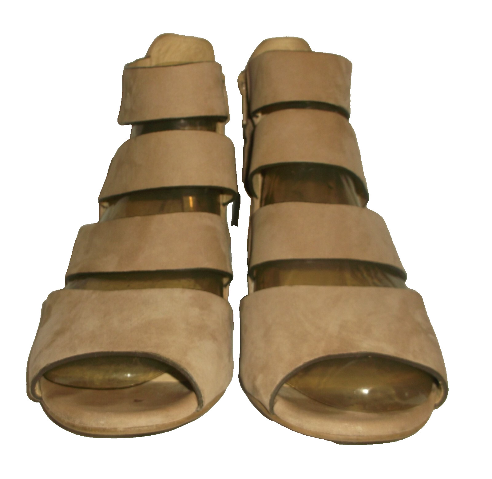 Paul Green Austria Michelle Tan Nubuck Strappy Block Heel Sandals 5 UK / 7.5 US