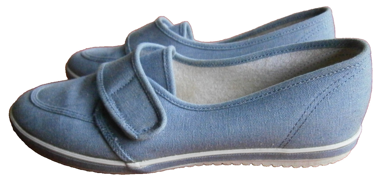 Grasshoppers Canvas Shoe Slipper Loafer Moccasin 6 1/2 M Blue Flat 6.5 M Comfort