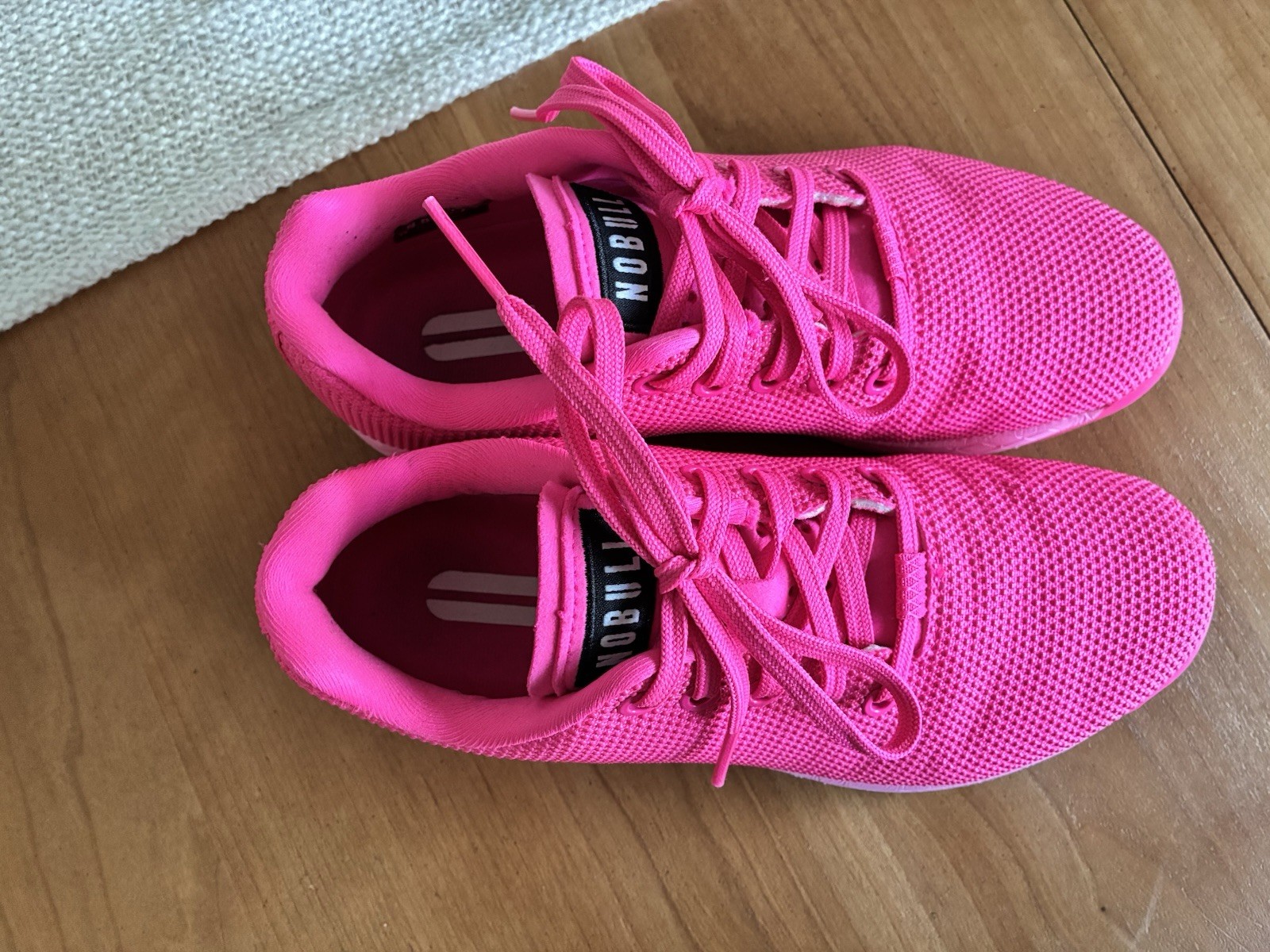 NOBULL Women’s Pink Knit Lace-Up