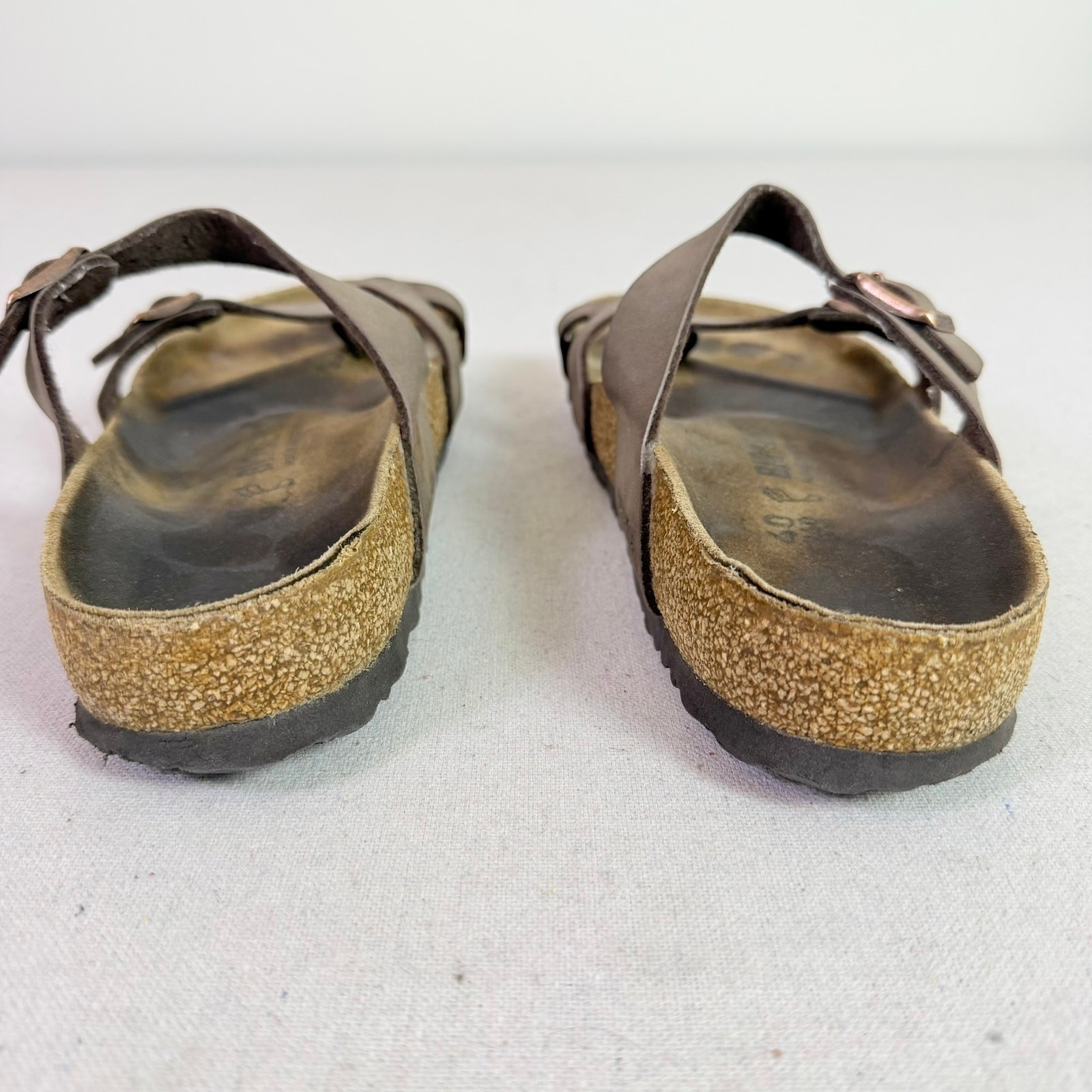 Birkenstock Mayari Sandals Womens 40 9-9.5 Mocha Brown Toe Loop Outdoor Granola