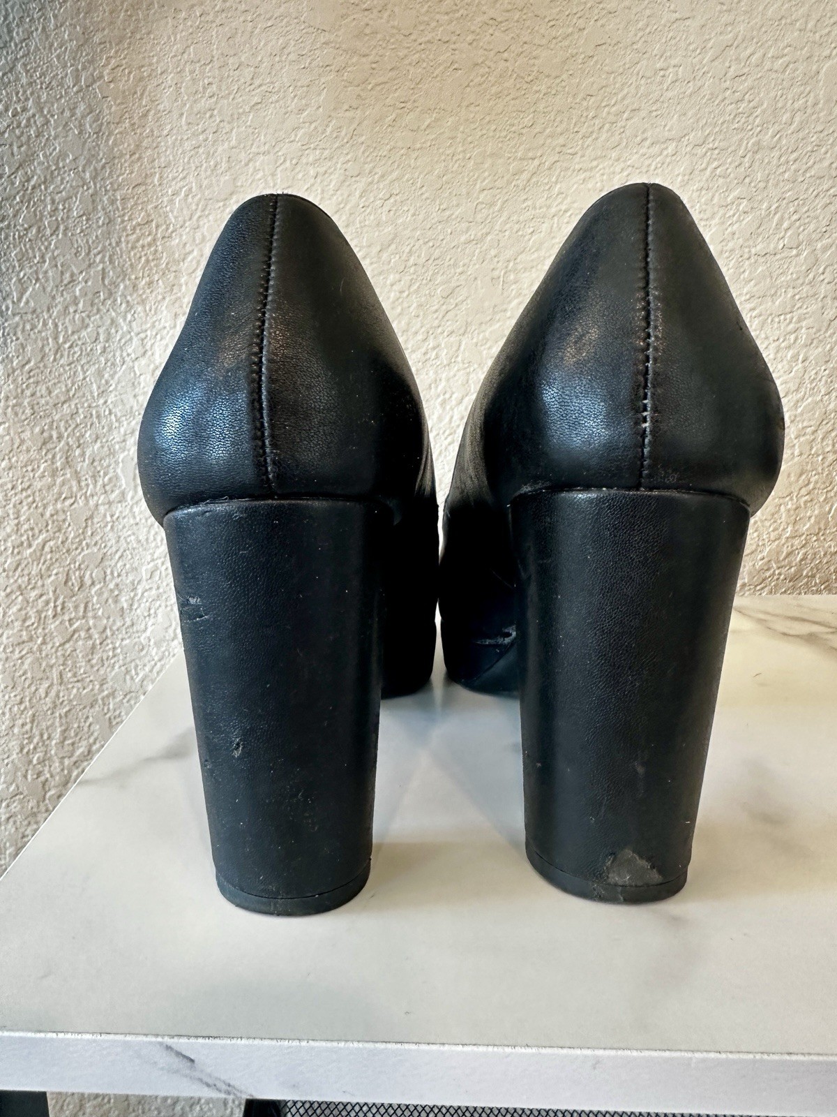 Naturalizer Black Platform Block Heel Pumps – Women’s Size 7W