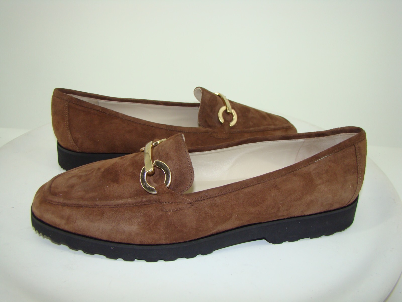 New Amalfi Rangoni Walk On Air Bit Loafers Brown Suede Size 11.5 C113