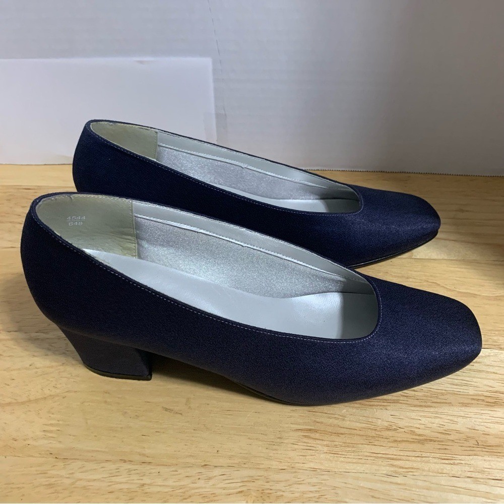 WOMENS DYELIGHTS PURPLE WEDDING PUMPS CAREER COMFORT HIGH HEELS SHOES SIZE 8.5M