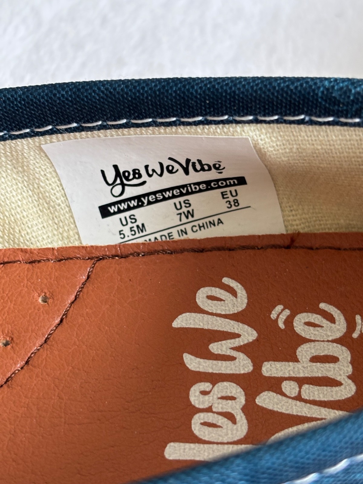Yes We Vibe Peace Sign Boho Hippie Canvas Flats Slip On Shoes Women’s 7W
