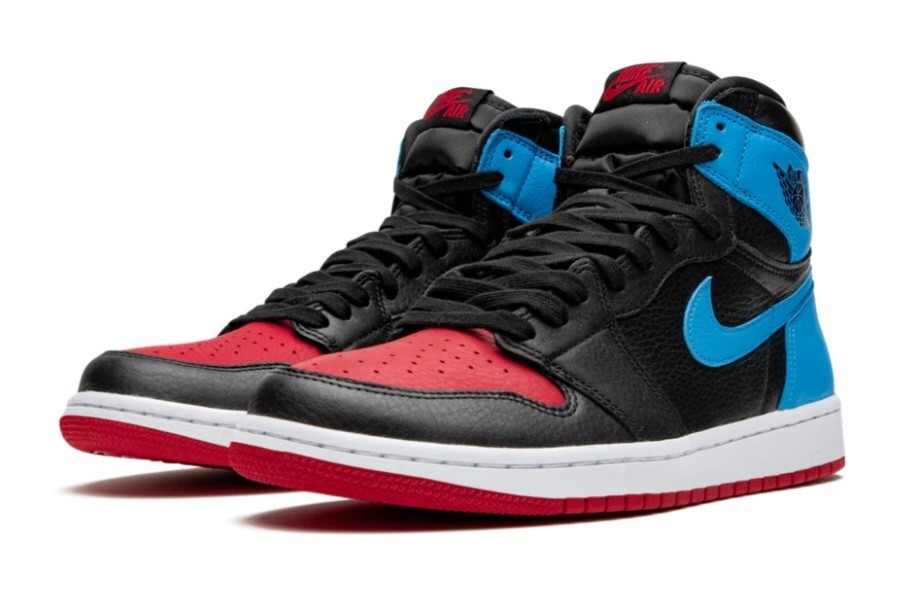Women’s NIKE Air Jordan 1 High OG Black/Blue/Red Size 7