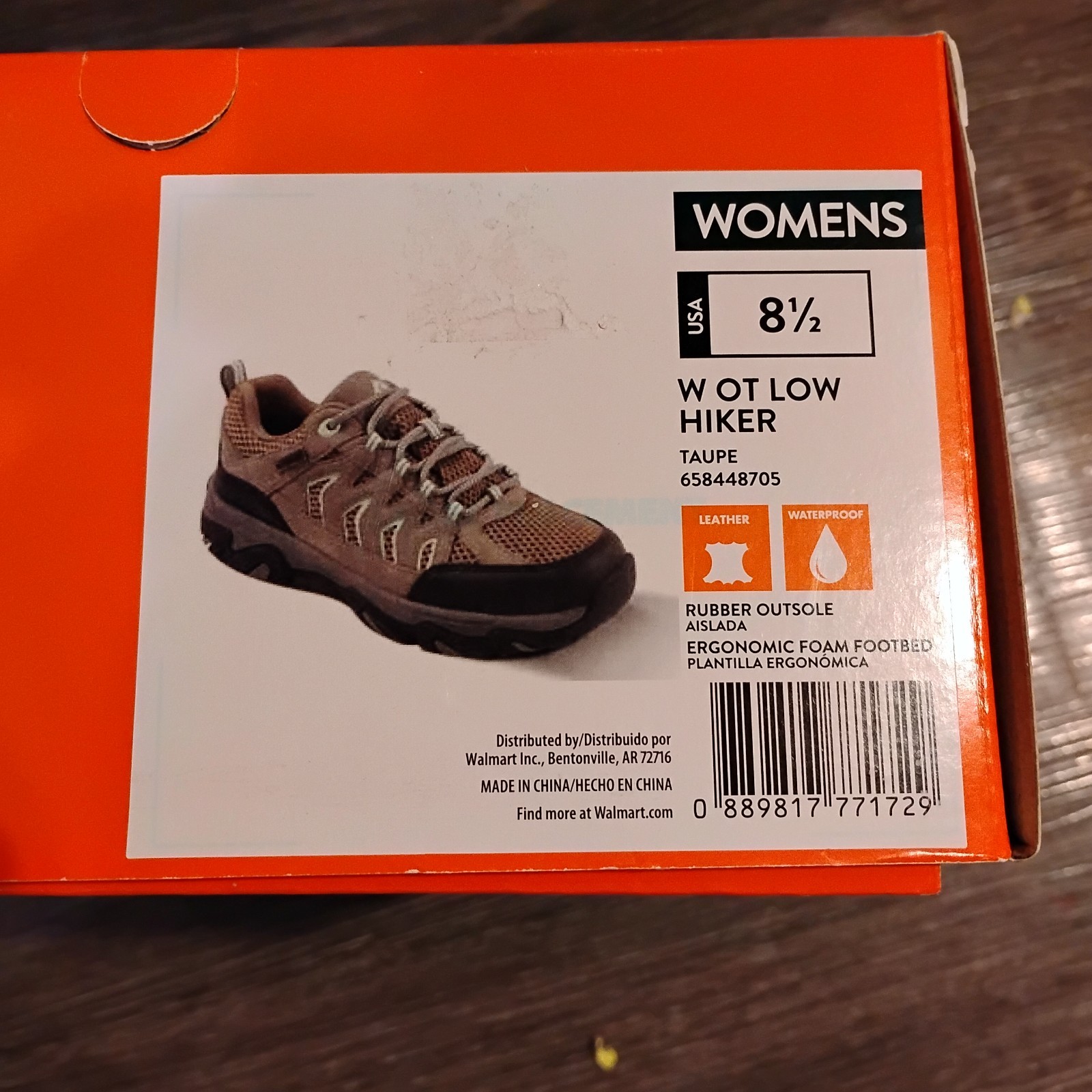 Ozark Trail Taupe, Mint Accent Waterproof Hikers. Size 8.5
