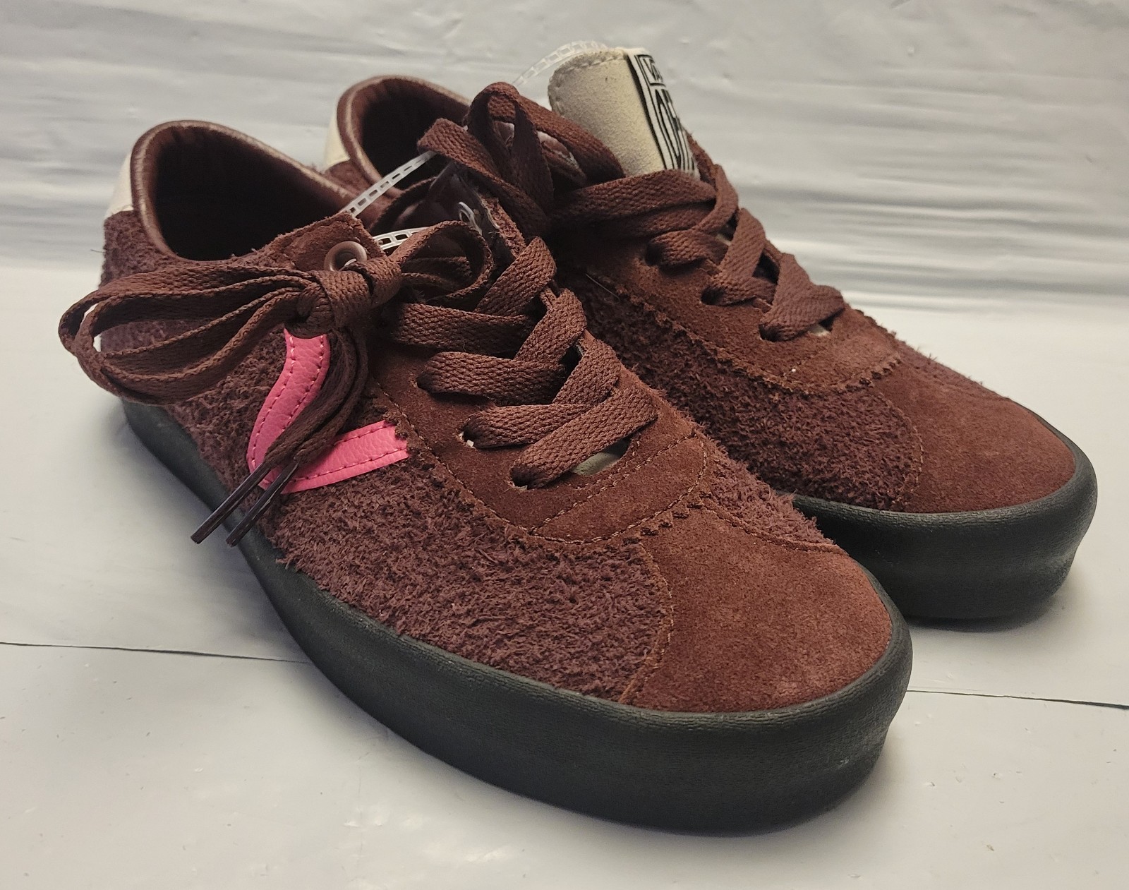 Vans Brown Suede Pink Women’s 5 / Men’s 3.5 Low Top Sneakers Shoes Kids
