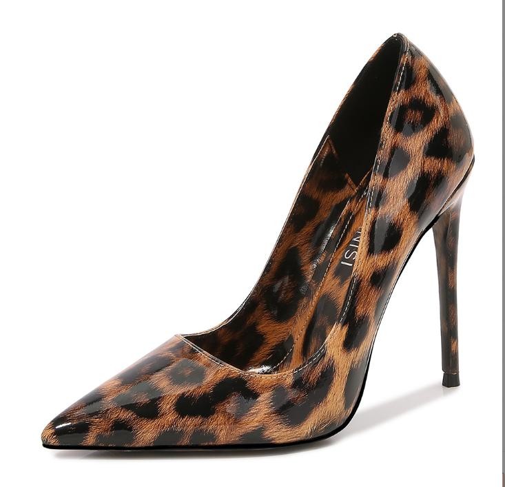 Women’s Leopard Print Pumps High Heels Casual Party Dress Stage Prom Show Shoes