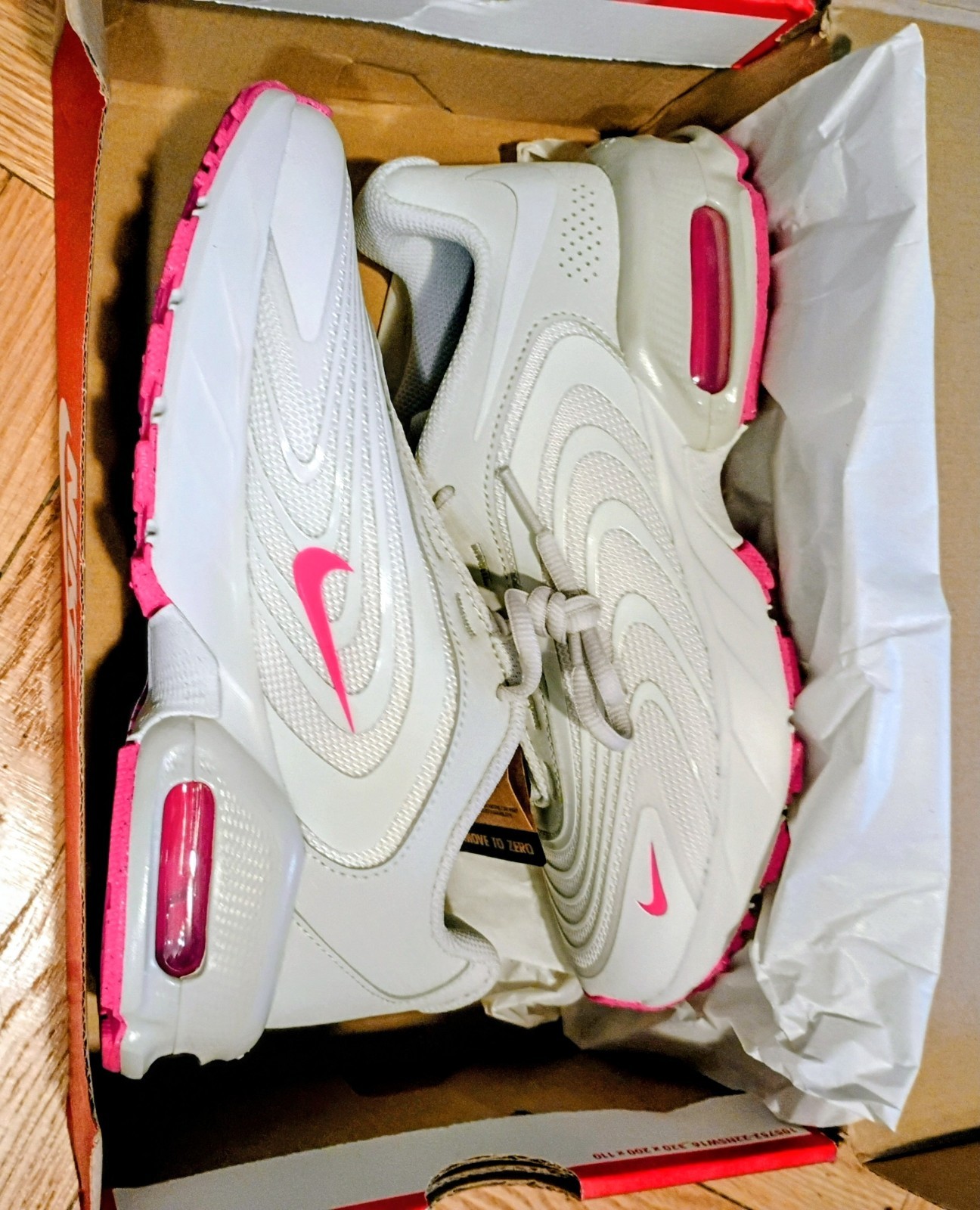 Nike Air Max Fire Women’s Lace-Up Phantom/Light Bone/Hyper Pink 2025 Size 7.5