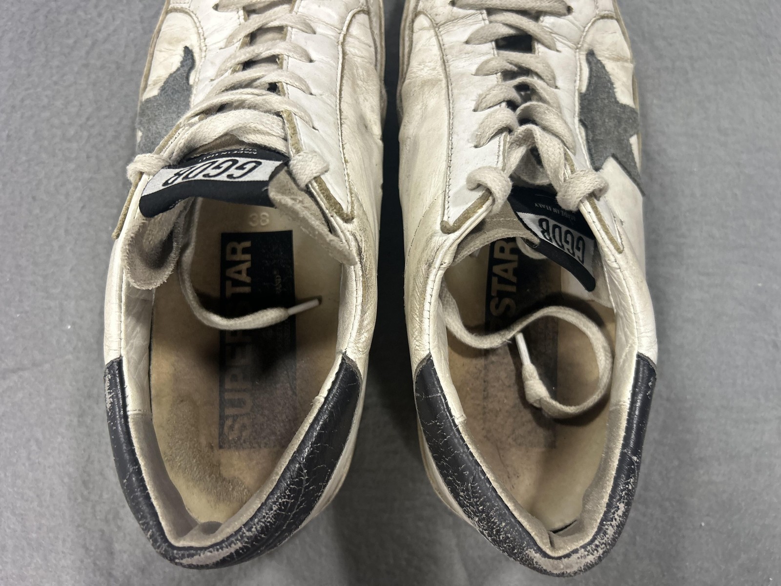 Golden Goose Deluxe Brand Superstar Shoes Womens Size 7.5 White Leather Sneaker
