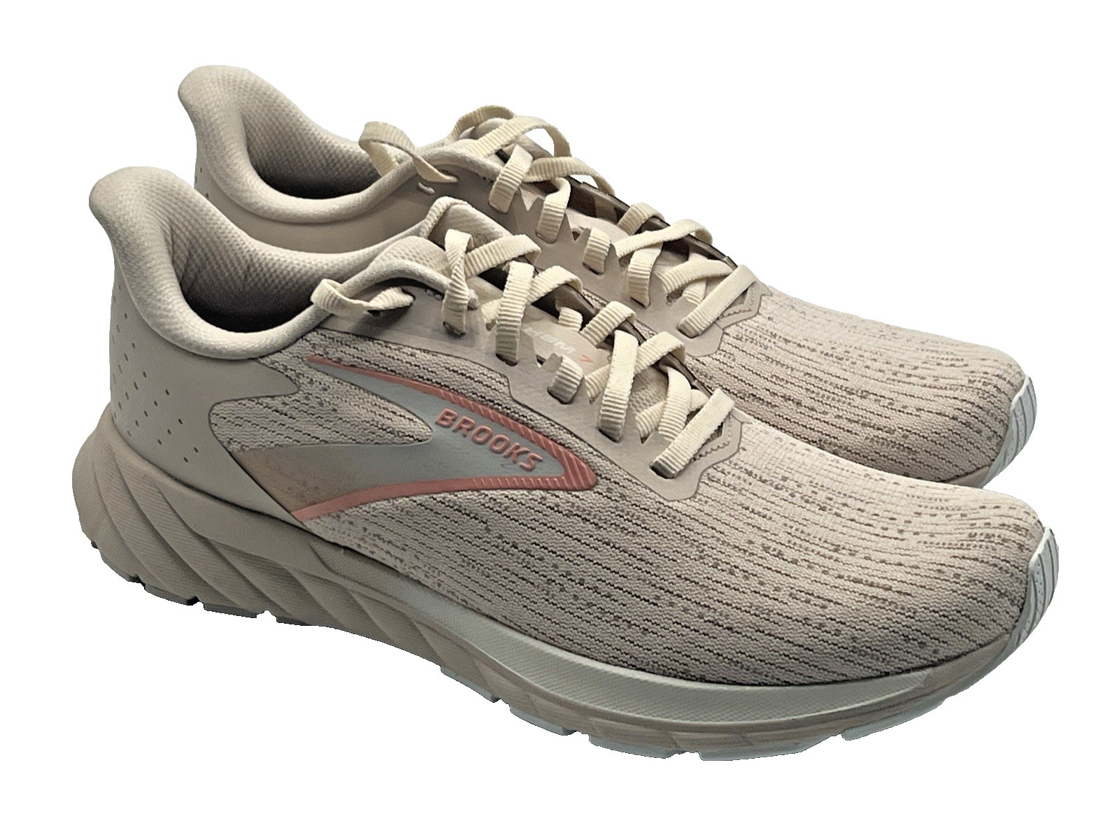 Brooks Anthem 7 Women’s Size 9 Athletic Sneakers Almond Grey Desert Flower New