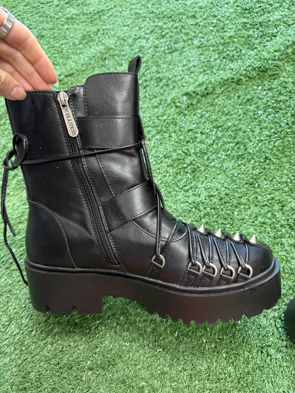 KILLSTAR Disaster Leather Boots (8)