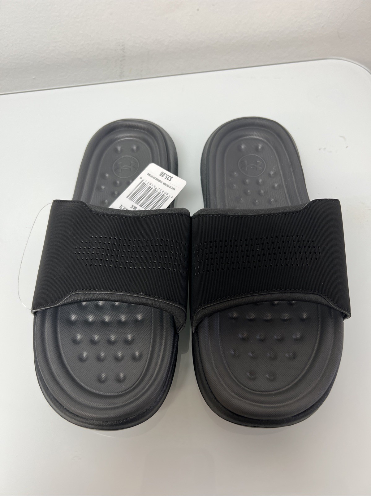 Under Armour Unisex Ansa Elevate Slide Sandal 3025044-001 Black Size M6/W7.5 NWT