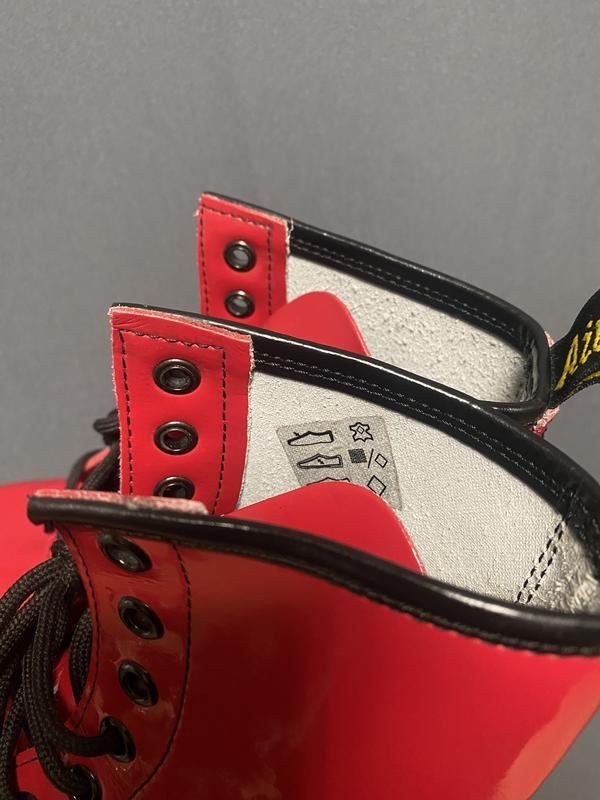 women dr martens boots red 36.5