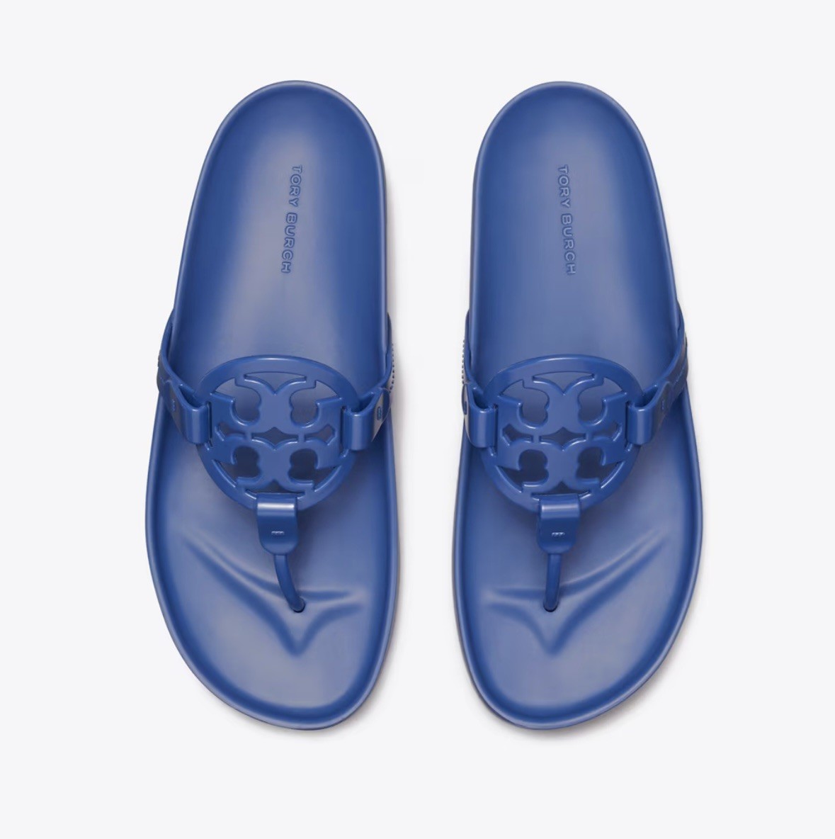 Tory Burch Miller Cloud Lite TPU Sandal Blue Planet Size 6 Lightweight