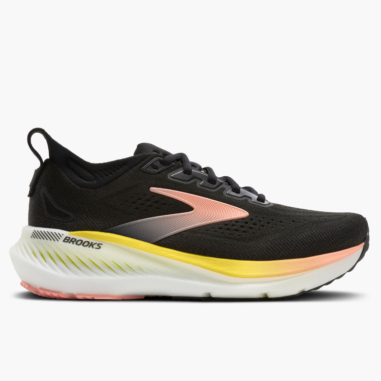 ATUH Brooks Glycerin GTS 23 Women’s Running Shoes Black Peach Nightlife Medium B