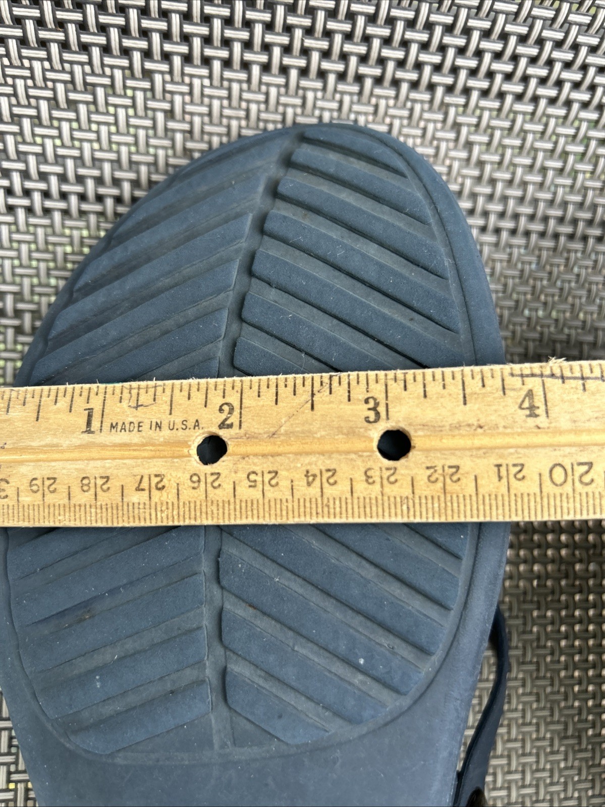Crocs Sanrah Circle Wedge Flip Sandal Women’s Size 8 Navy Blue/Graphite