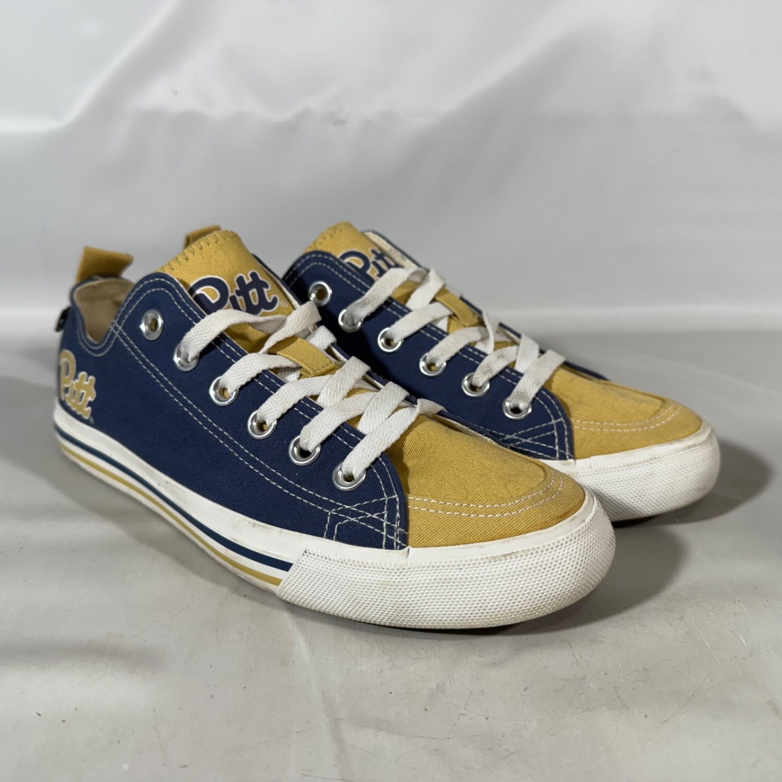 Skicks Pitt University College Sneakers Lace Shoes Unisex Adult Women Size 8 N