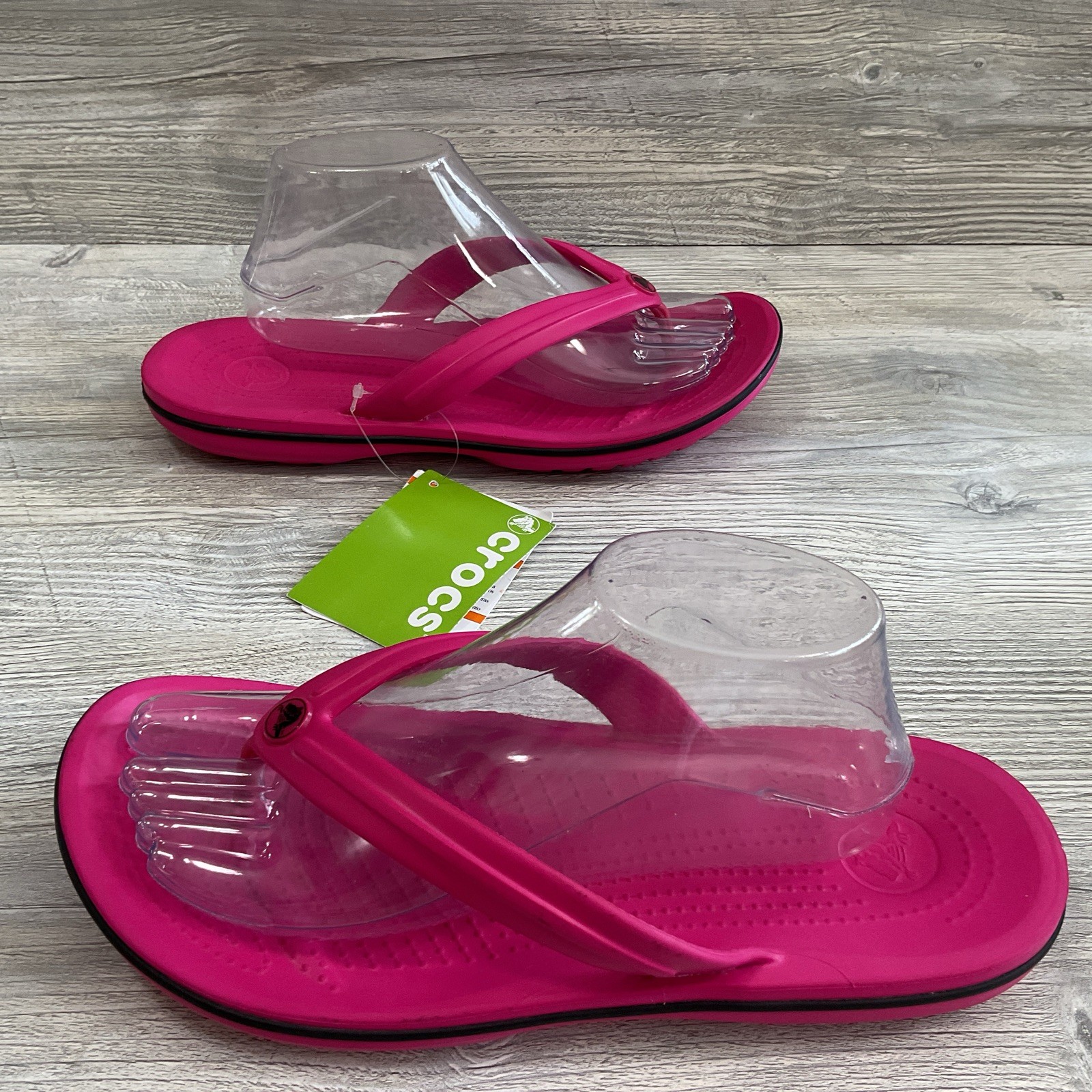 Crocs Women’s Crocband Flip Flops Iconic Comfort Candy Pink 11033 Size 11 NEW