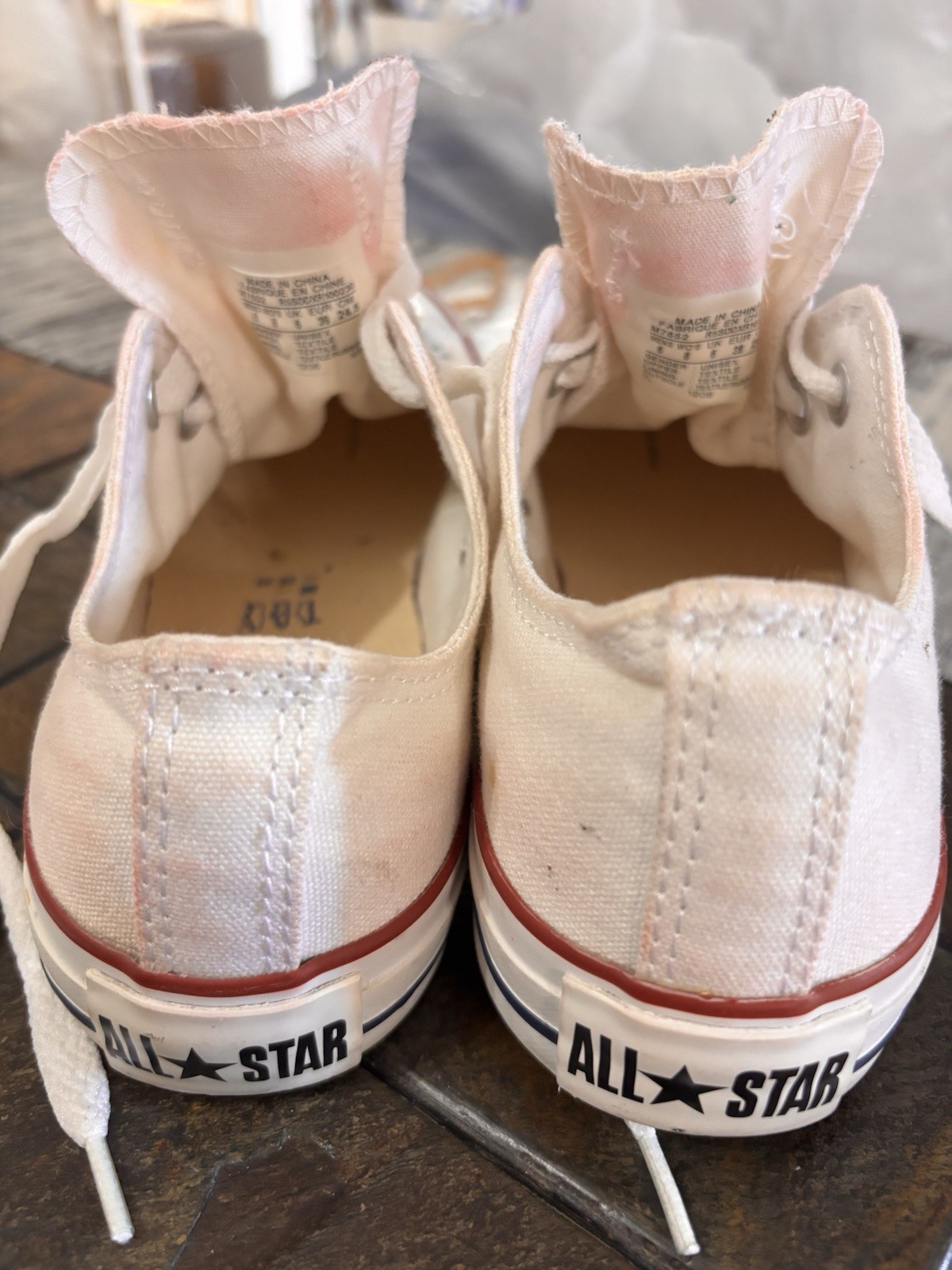Converse All Star Low Top Lace-Up Sneakers White Unisex Adults Sz 6M 8W Classic
