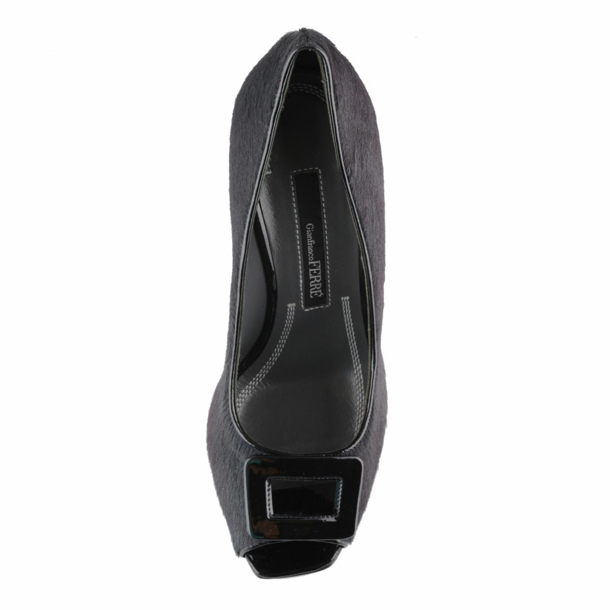 Gianfranco Ferre Women’s Black Pony Hair High Heel Pumps Shoes US 6 IT 36