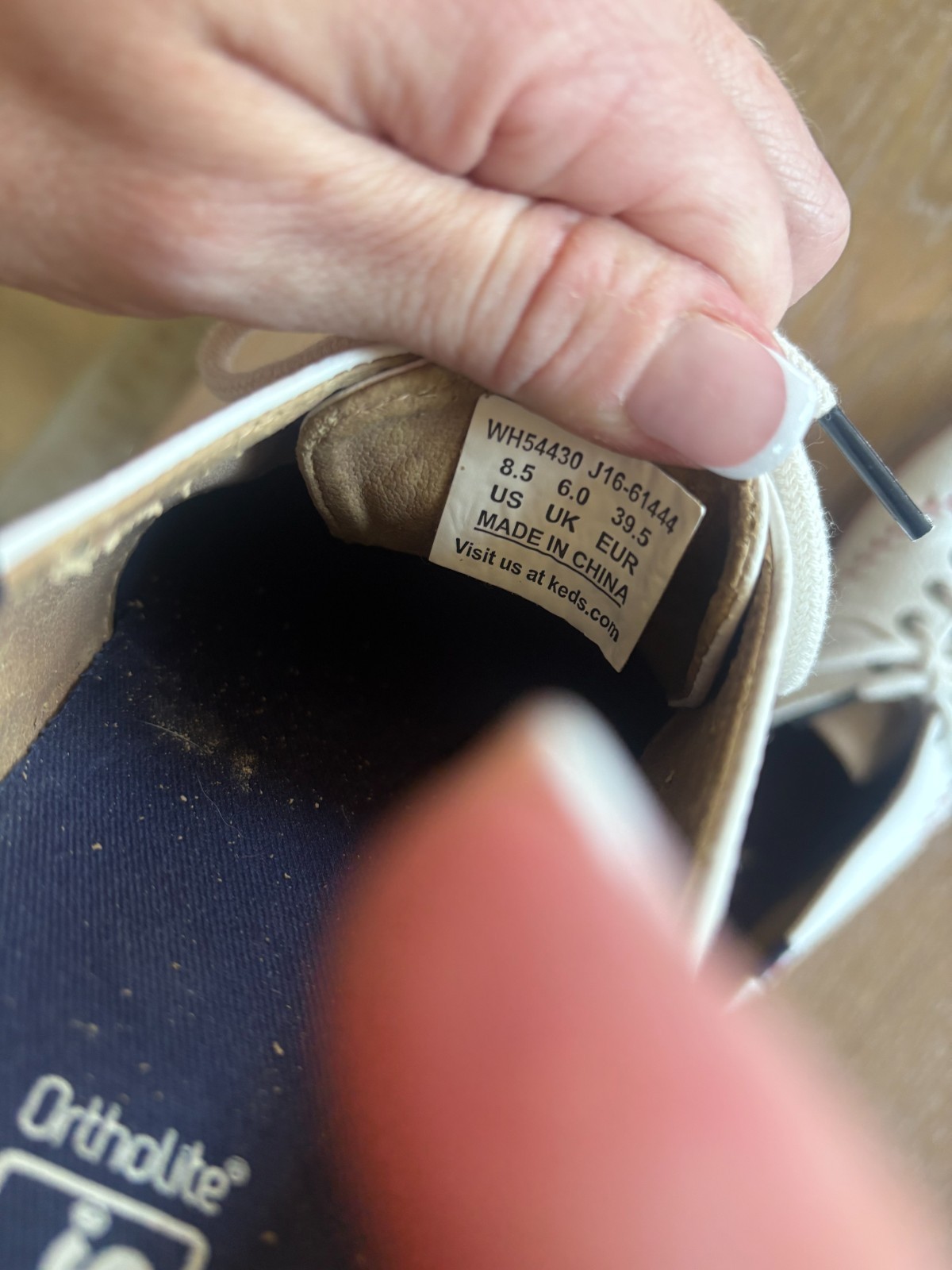 Keds Champion Pennant Leather Baseball Stitched Women’s Sneakers White Sz 8.5