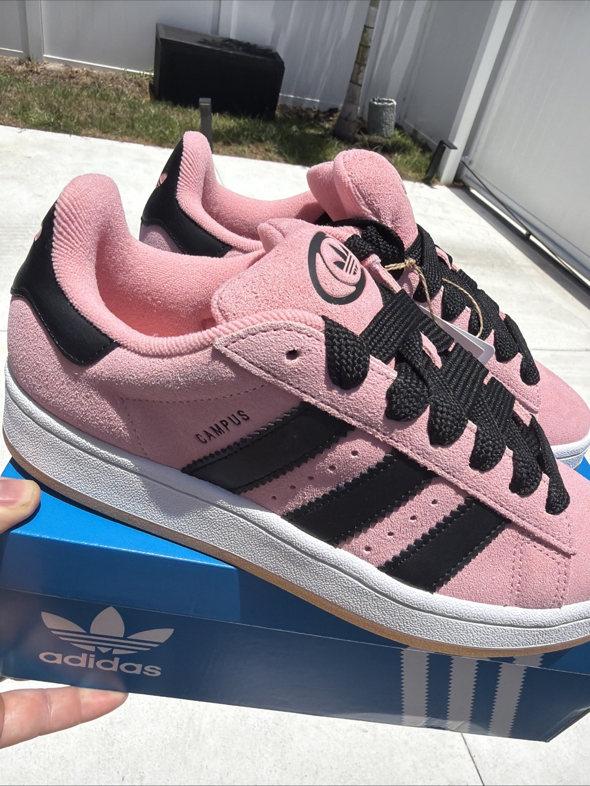 adidas Campus 00S Lace Up Womens Pink Sneakers Casual Shoes JH7275 Size 8