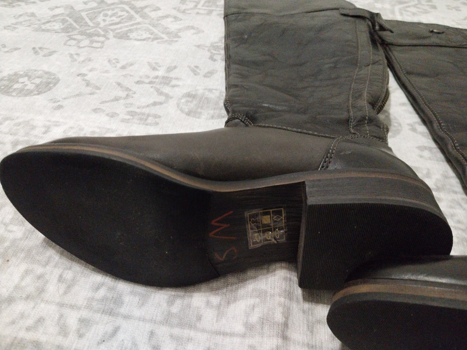 Harley-Davidson Women’s Size 7.5 Monique 19.5-Inch Tall Black Boots D83666