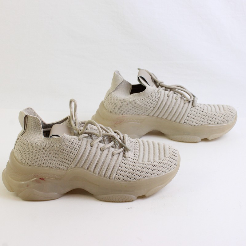 Cushionaire Apolo Taupe-T Off White Knit Sneakers US Women’s Size 6M