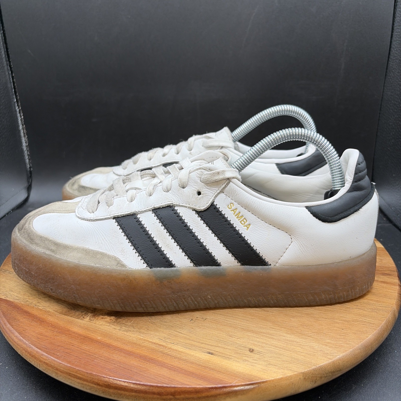 Adidas Samba OG Women’s Size 9 Shoes White Black Gum Sneakers Classic Casual