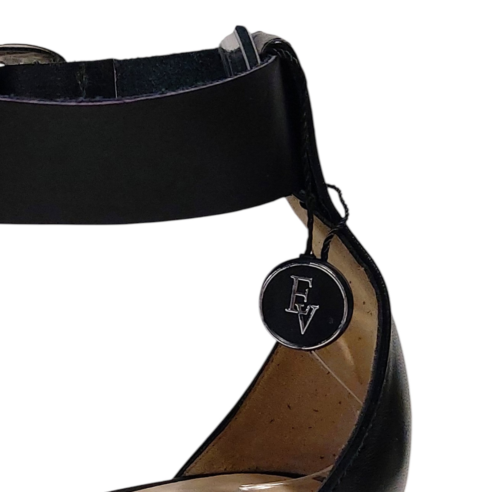 Jimmy Choo Jaimie 40 Black Leather Transparent Strap 36.5 EU 6.5 US Sandals