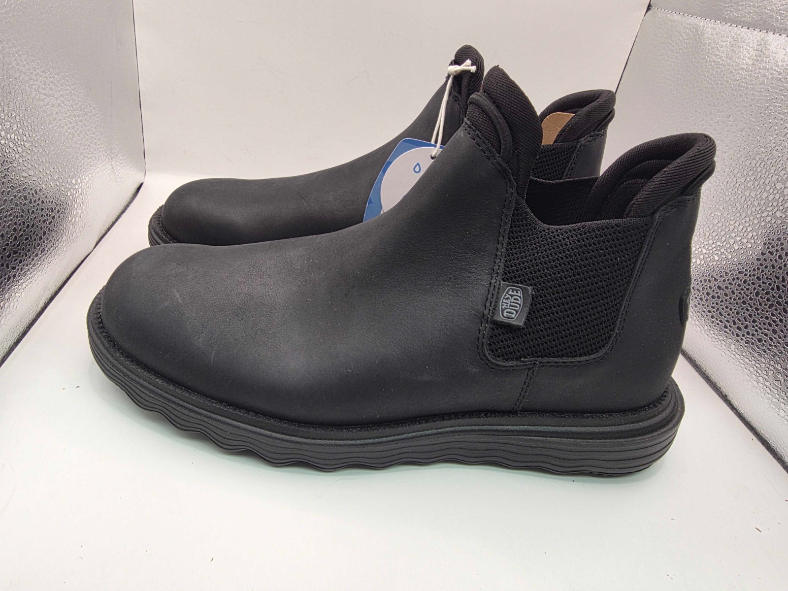 Hey Dude Women’s Branson Boot Craft Leather Shoes-Black 10US