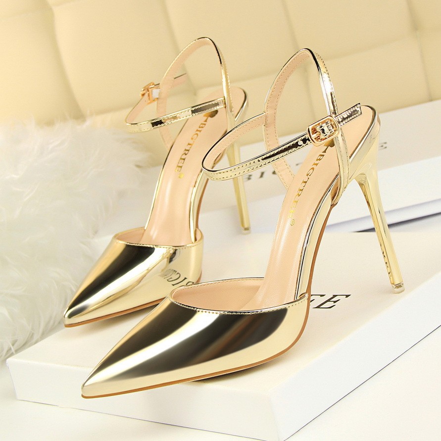 Women’s High Heels Pointed Toe Ankle Strap Sandals Dress Casual Party OL Shoes