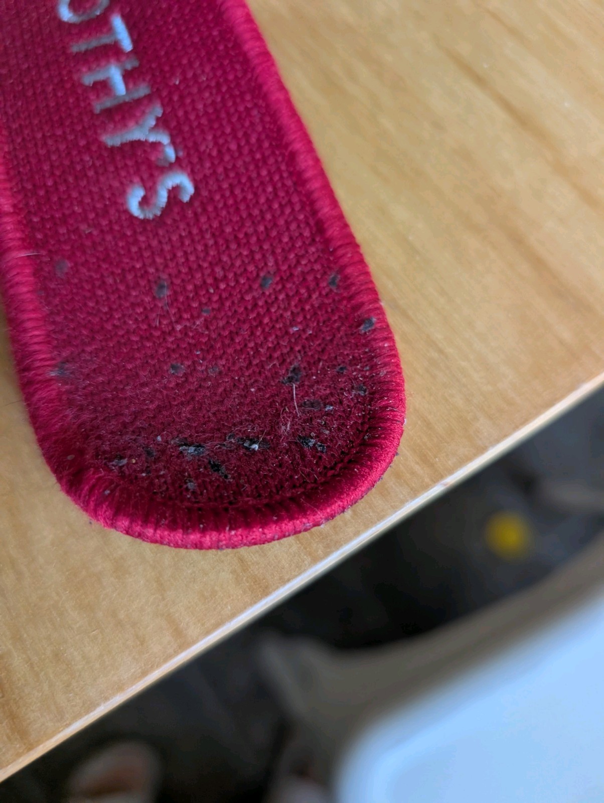 Rothy’s The Point Flats – Muted Grey with Red Insoles (Women’s 7.5)