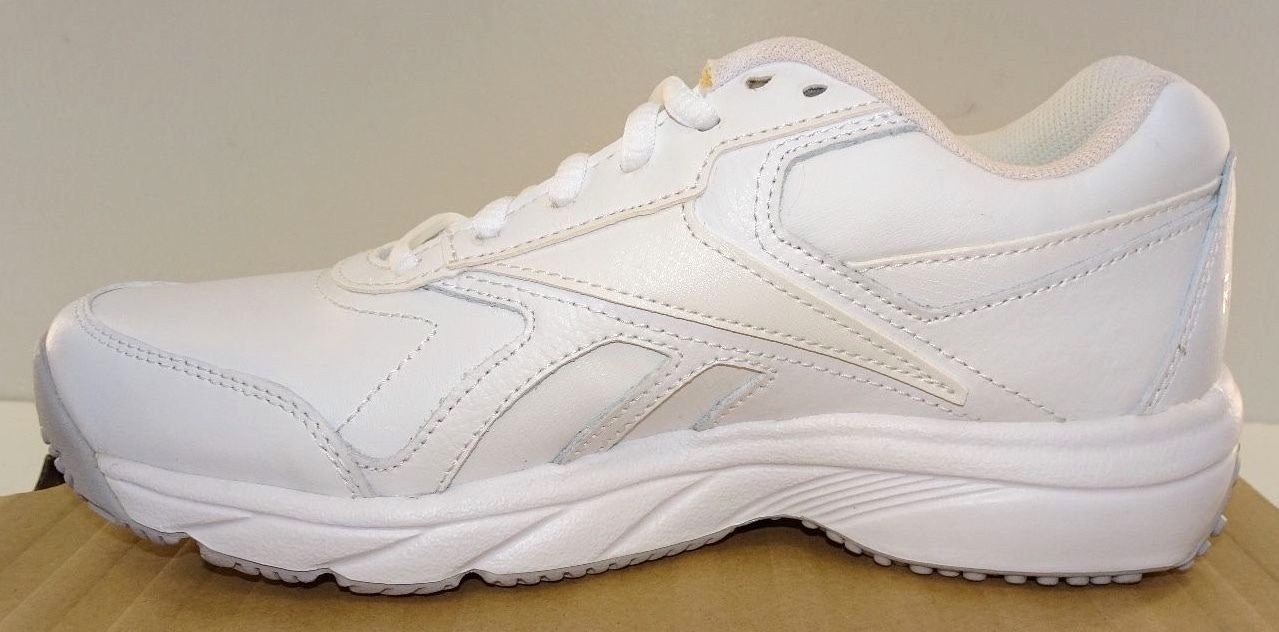 Reebok Women’s Work n’ Cushion Walking Shoes V46975 Oil/Slip Resistant White NWD