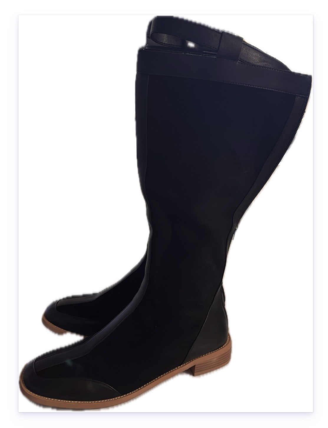 Black boots NORI Women’s Knee-High Boots leather and suede size 9,5