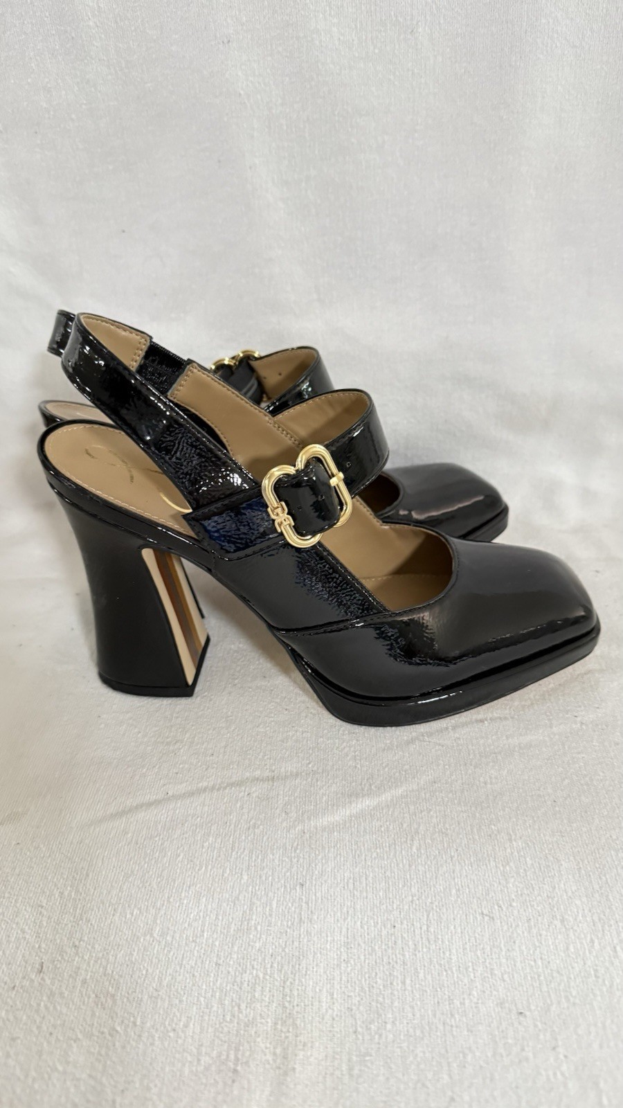 Sam Edelman Womens Size 7.5 Jildie Black Pumps Mary Jane Heels