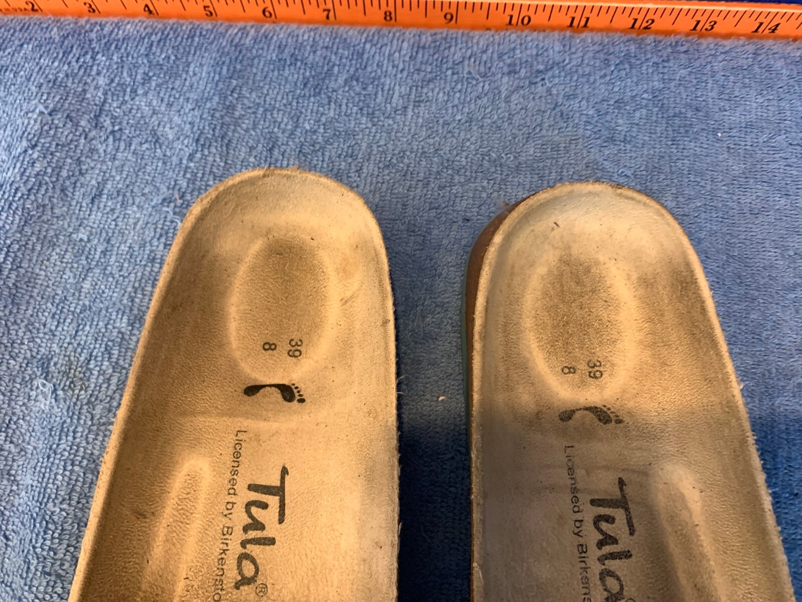 Tula By Birkenstock Madrid Slip On Sandals Slides Turquoise / Blue Size 39 us 8