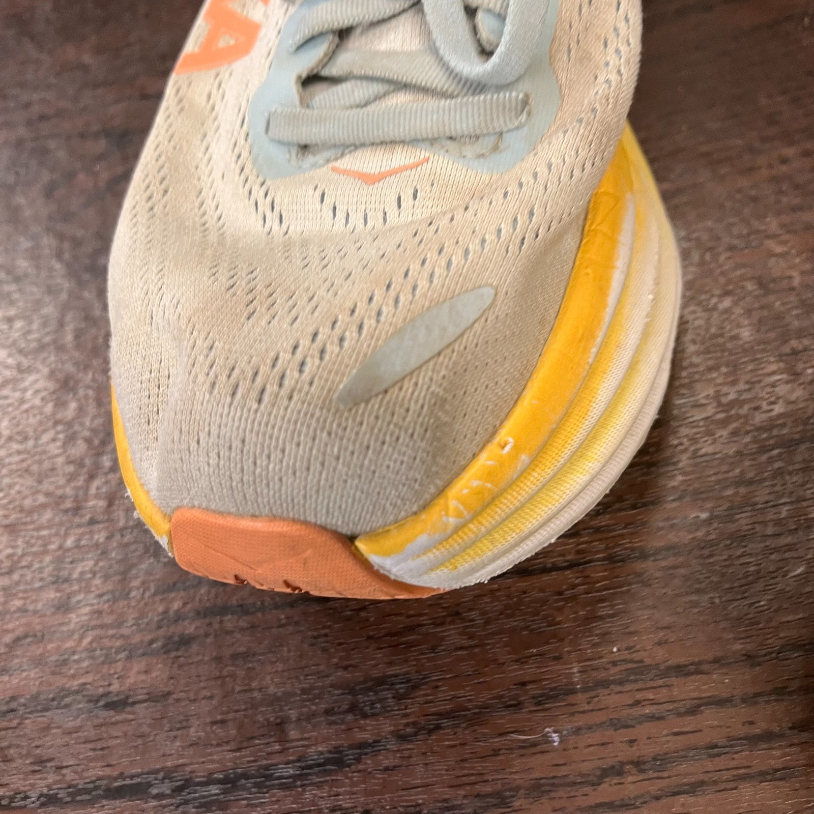 Hoka Bondi 8 Women’s Running Shoes Size 11 Blue Yellow 1127952 SSCA Road Comfort