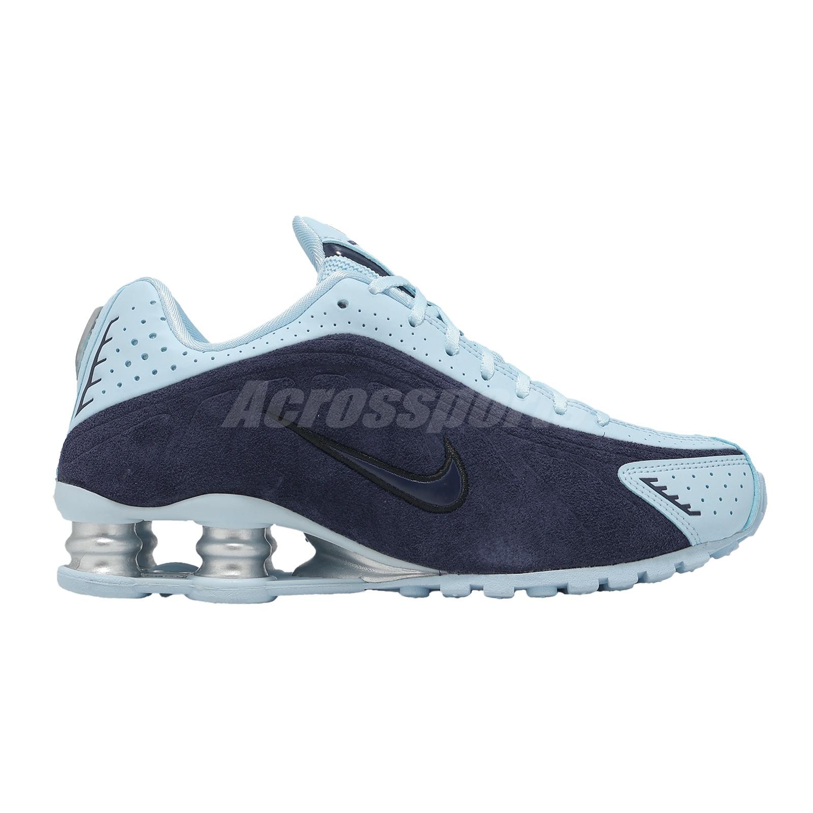 Nike Wmns Shox R4 Imperial Purple Celestine Blue Women Casual Shoes HQ7739-500