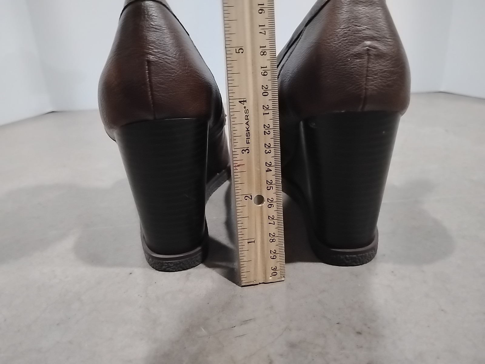 Sun + Stone JETTA Wedge Loafer Brown Women’s 9.5 Y2K