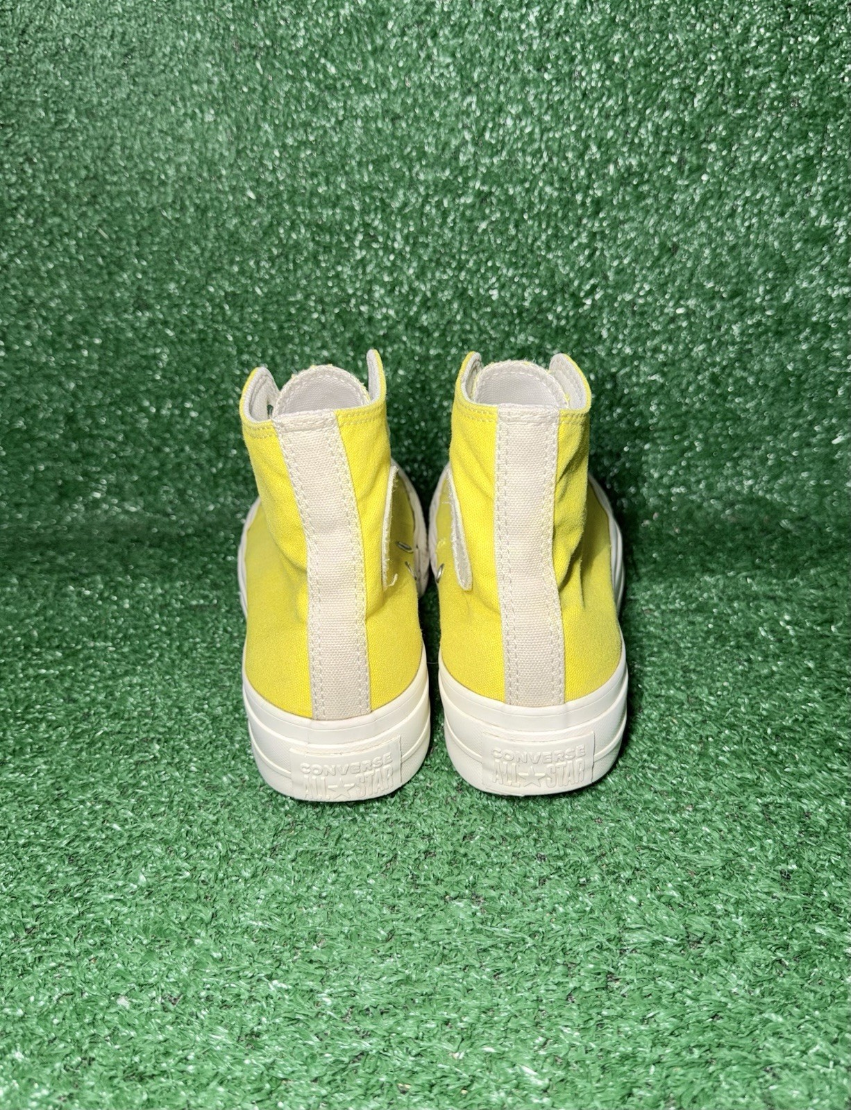 Converse Women Size 6.5 Chuck Taylor All Star Platform Yellow White Casual Shoes
