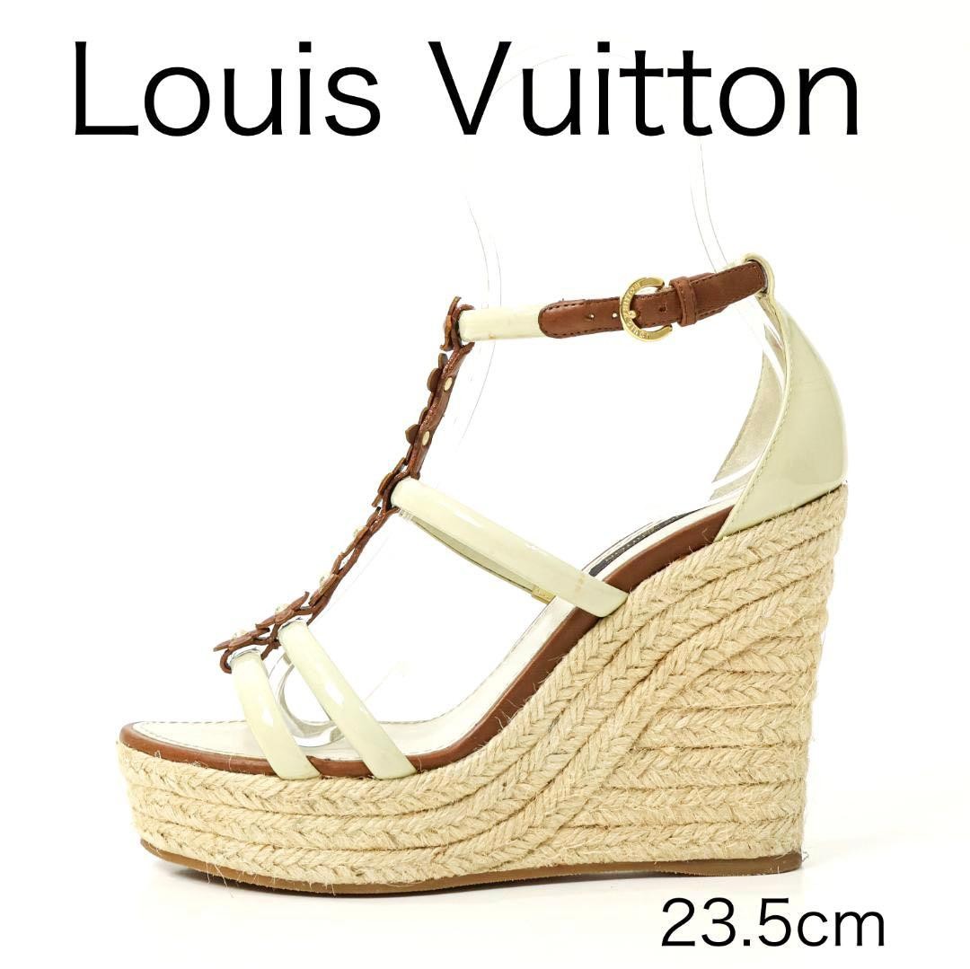 Louis Vuitton Sandals Shoes Monogram Flower EU 37 US 7 Off White Authentic