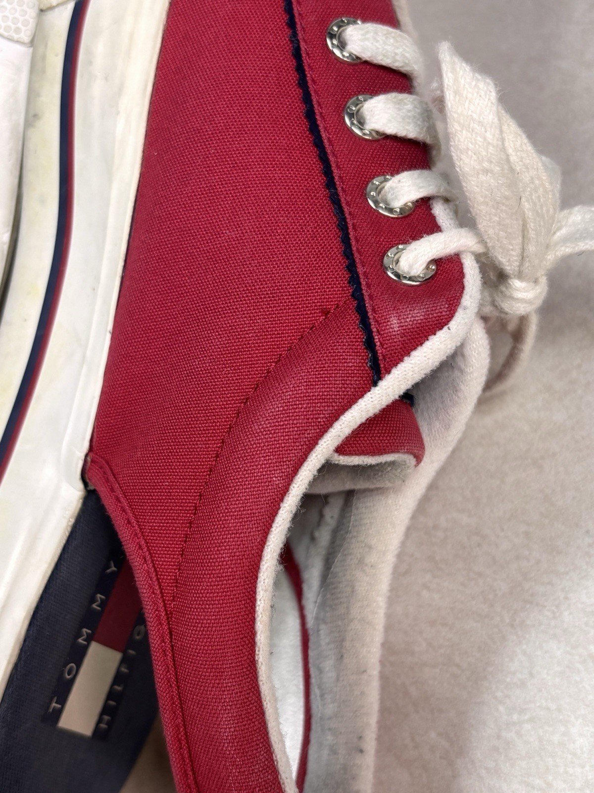 Tommy Hilfiger Platform Canvas Slingback Sneakers Classic Y2K Shoes Women’s 8.5