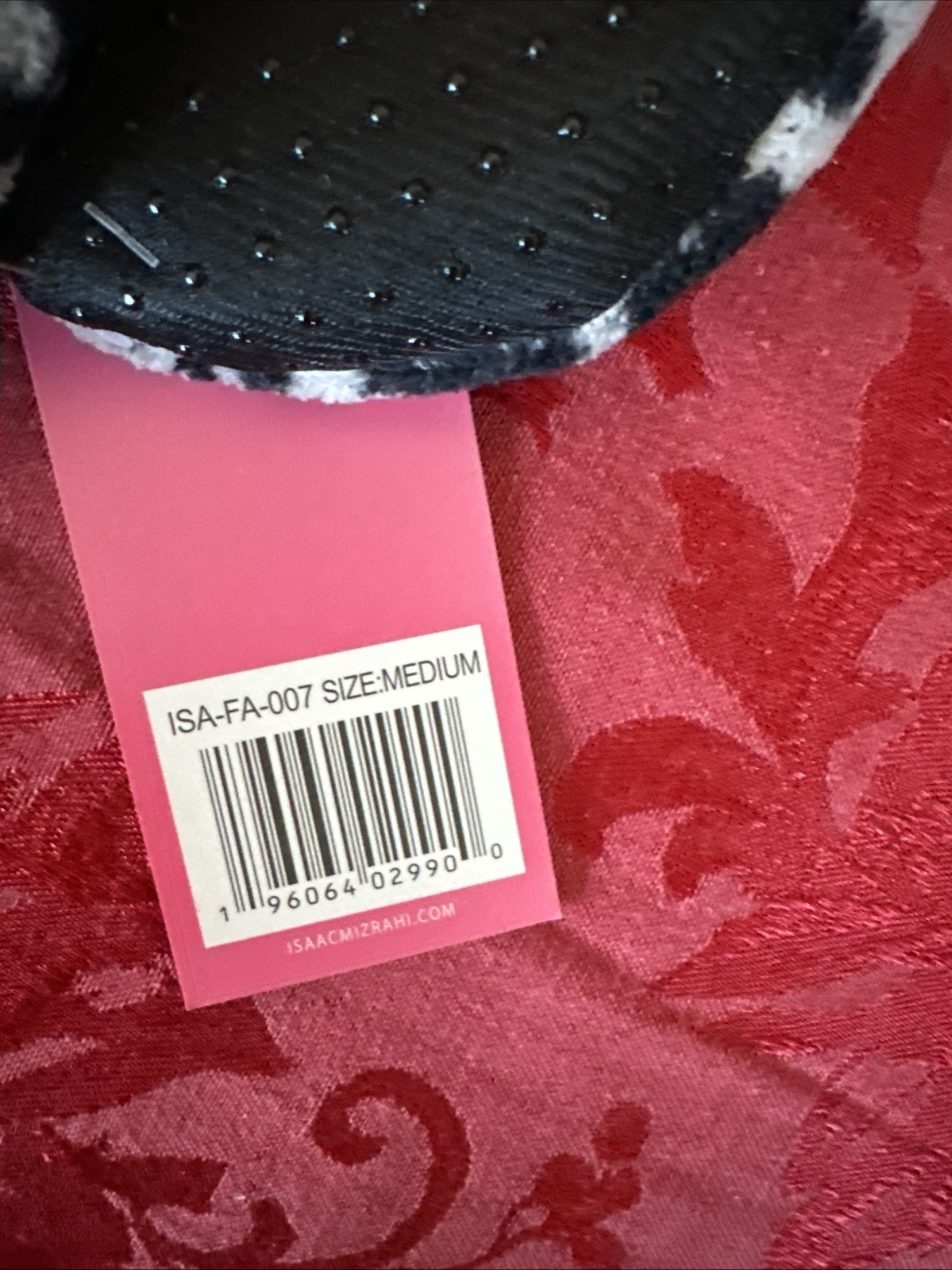 Isaac Mizrahi NWT grey and black leopard print fuzzy slippers Medium 7-8