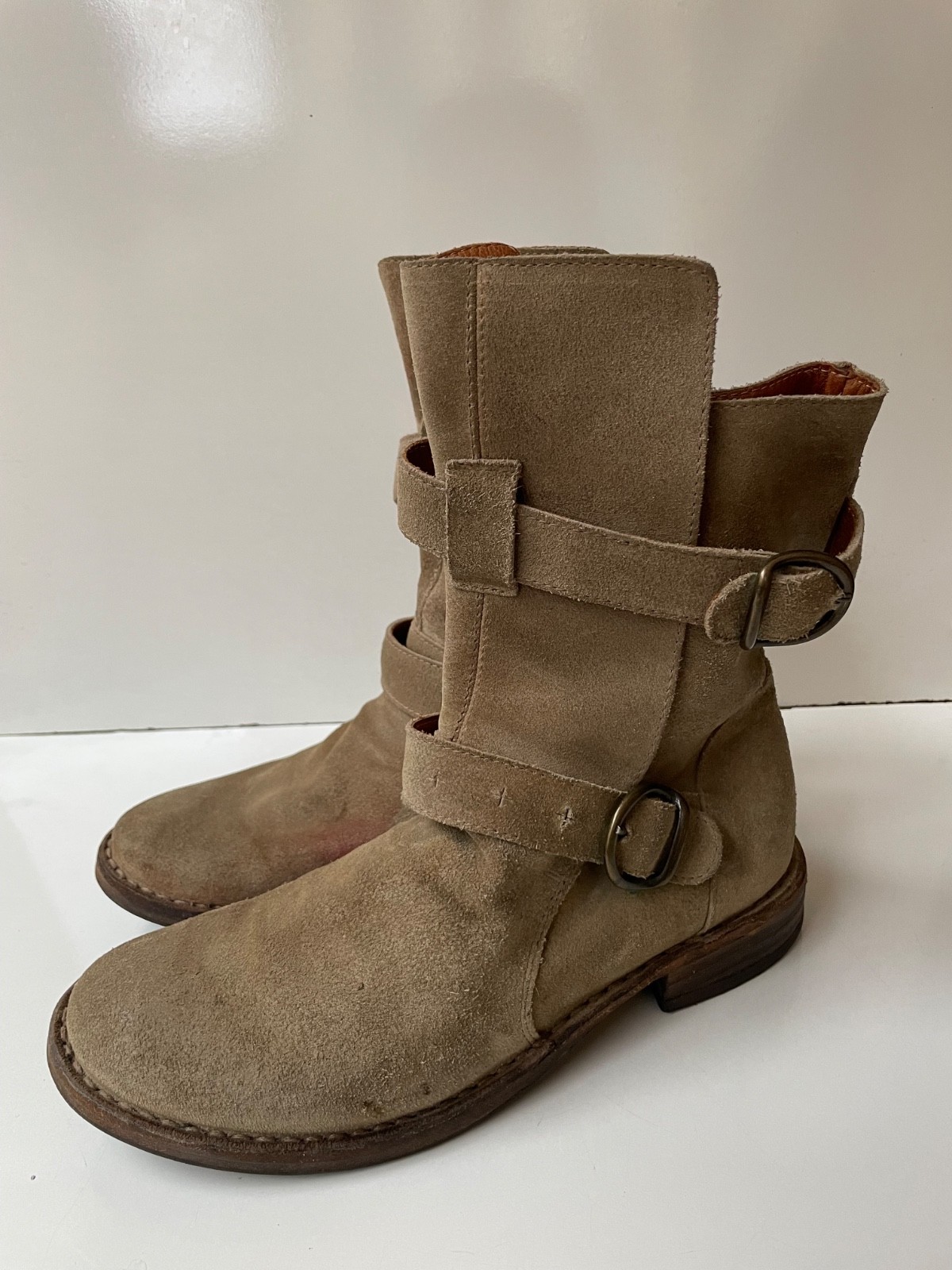 Fiorentini + Baker Eternity 2 Buckle Moto Ankle Women’s Boots Size EUR 36 /USA 6